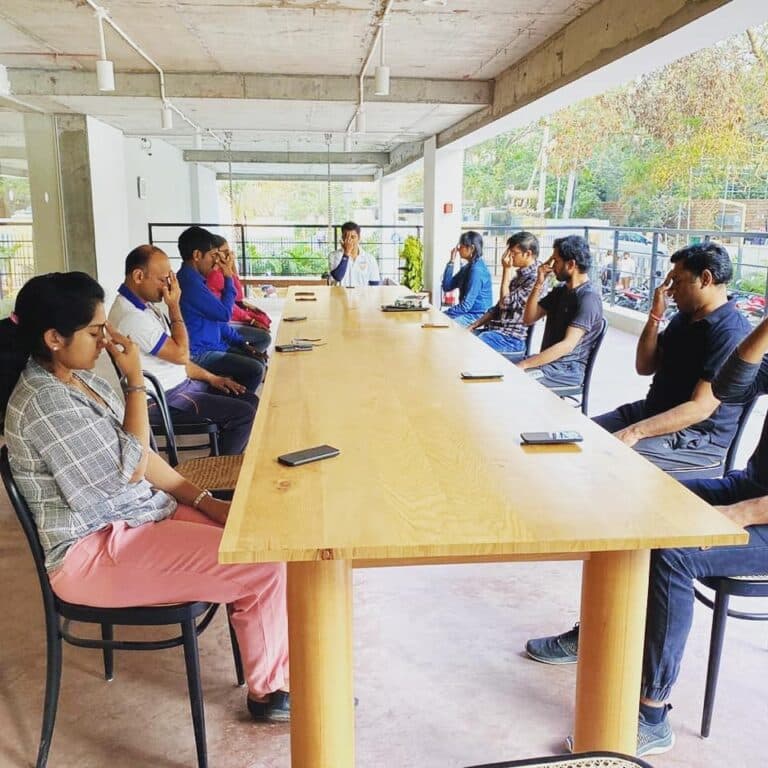 Corporate yoga wellness event for employee health - Professional yoga sessions and mindfulness programs for businesses in Hyderabad