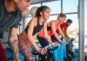 Residents enjoying a family fitness carnival at an apartment community in Hyderabad